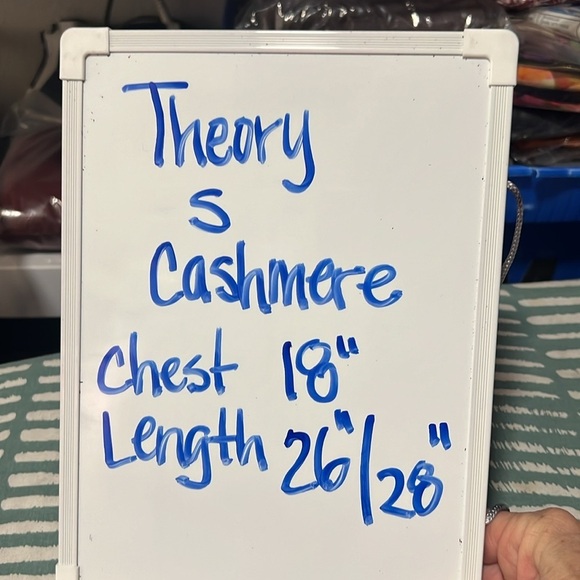 Theory Gray Cashmere Martella Open Front Cardigan Size Small - Picture 8 of 11